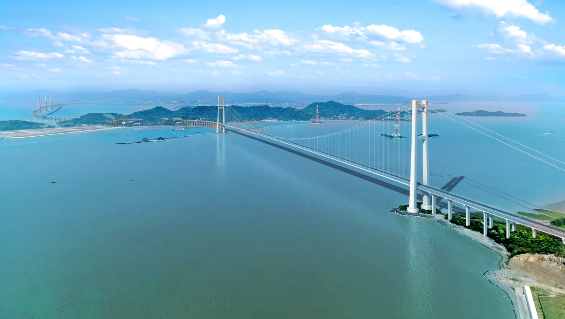 [组图]中国桥跨海新纪录！宁波舟山港六横公路大桥二期工程开工 第 1 张