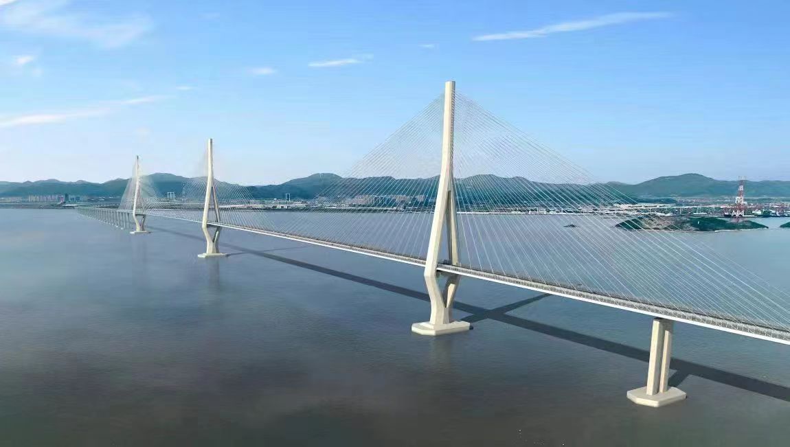 [组图]中国桥跨海新纪录！宁波舟山港六横公路大桥二期工程开工 第 2 张