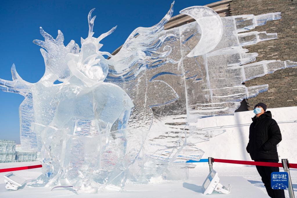 哈尔滨冰雪大世界：魅力冰雕引客来 第 5 张