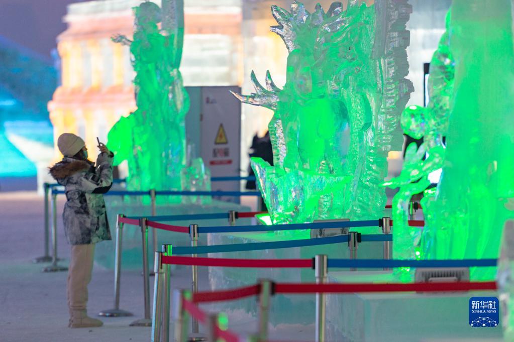 哈尔滨冰雪大世界：魅力冰雕引客来 第 2 张